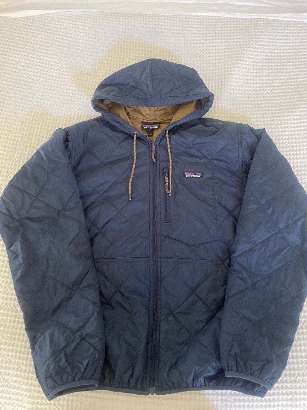 Patagonia Men's Diamond Quilted Bomber Insulated Hoody Size Large